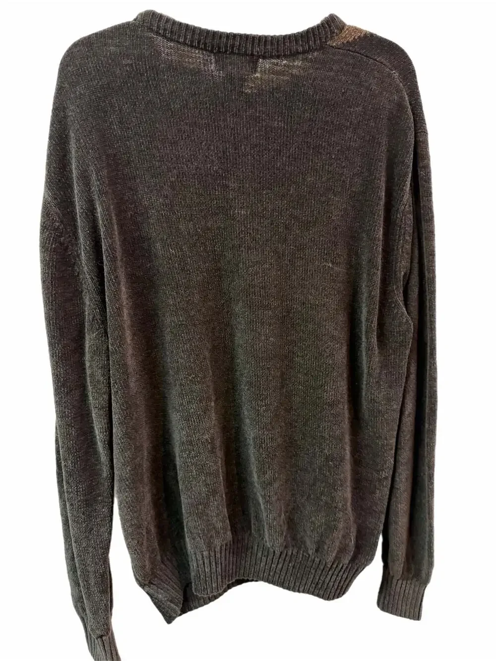Vintage Y2K Dockers Argyle Plush Knit Sweater Men’s XL Brown Black Tan